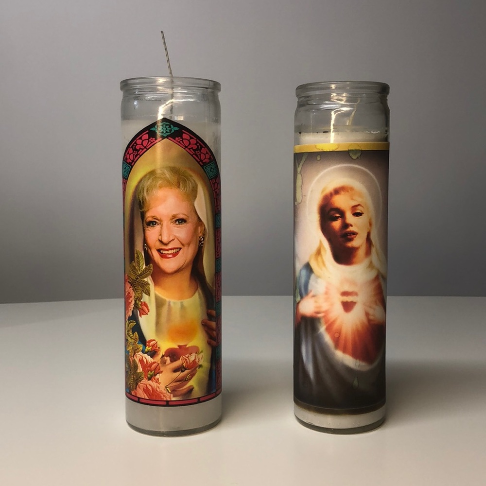 Betty White Prayer Candle w/ Bonus Marilyn Monroe
